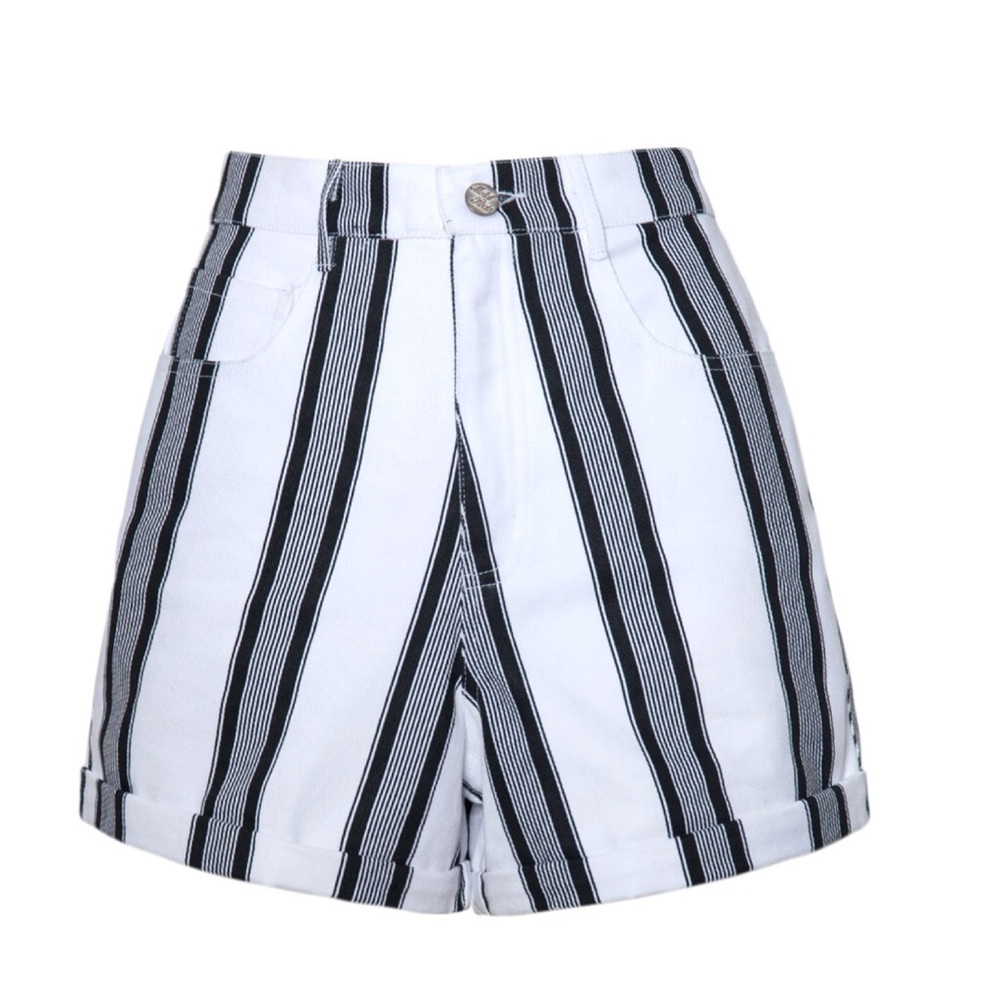 Motel Rocks Debbie Stripe Shorts - Picture 3 of 4